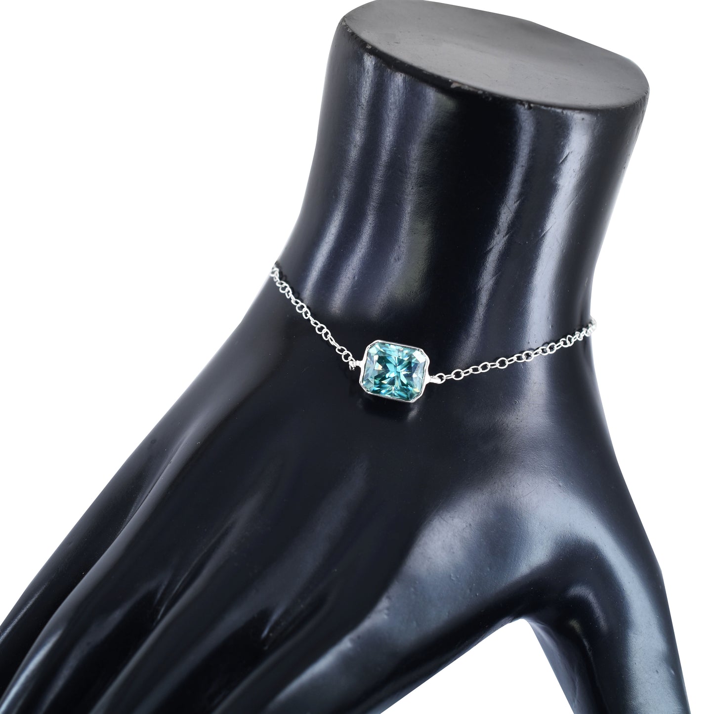 Blue Radiant Cut Bracelet