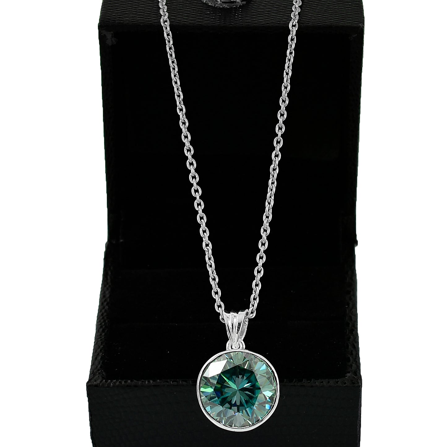 Blue Round Cut Pendant