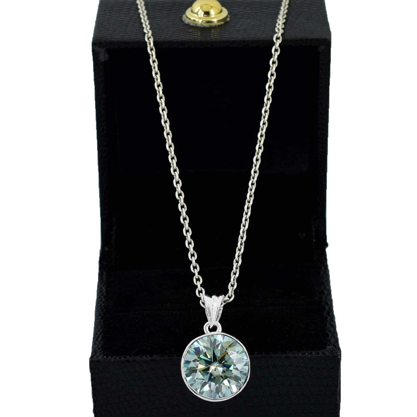 Blue Round Cut Pendant
