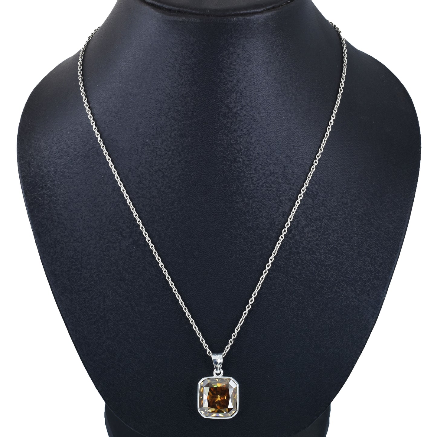Champagne Square Cut Pendant