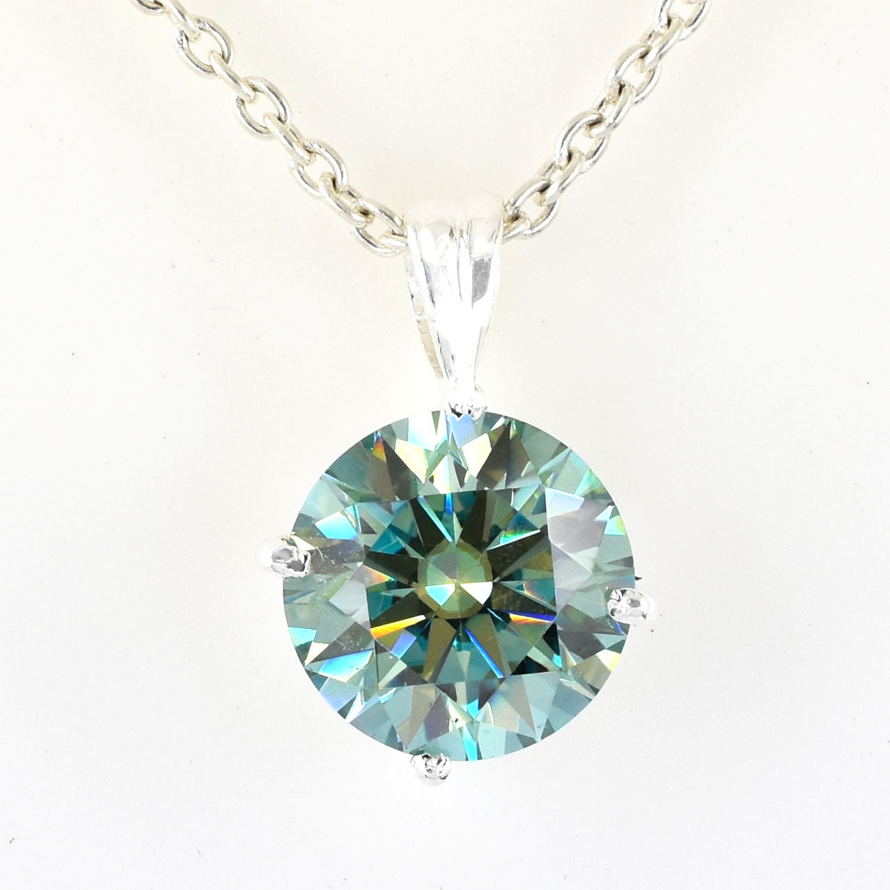 Blue Round Cut Pendant