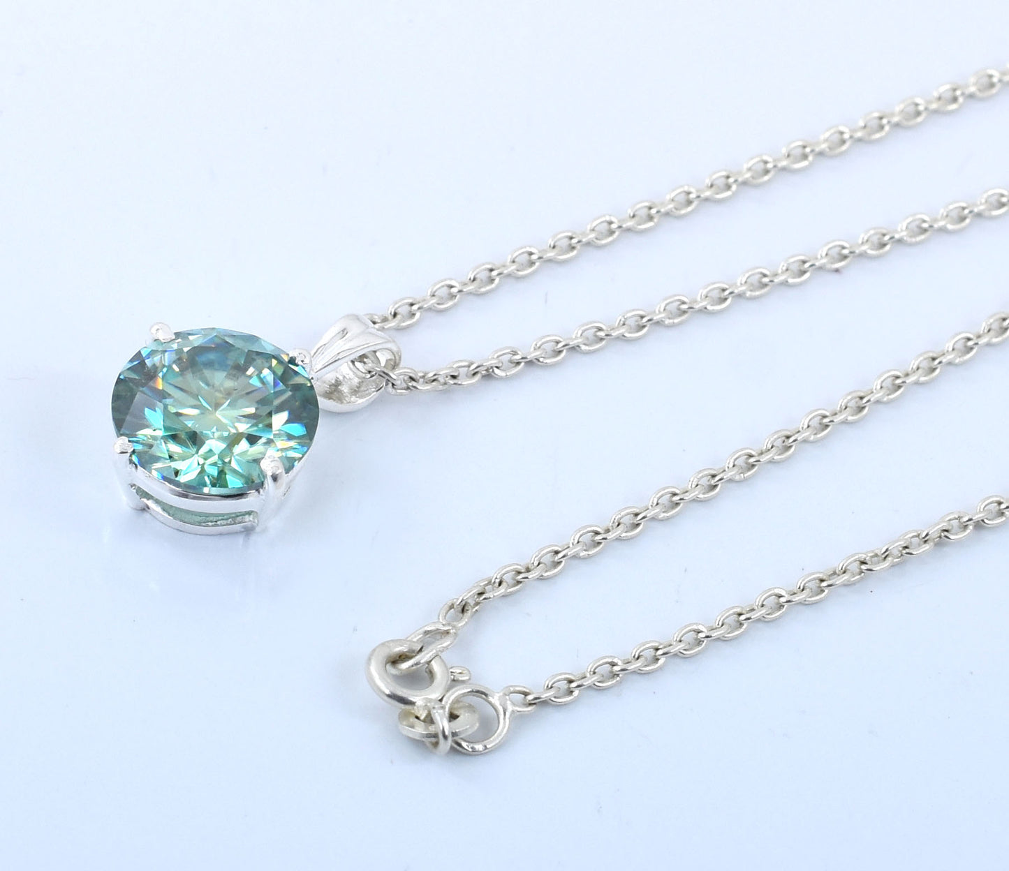 Blue Round Cut Pendant