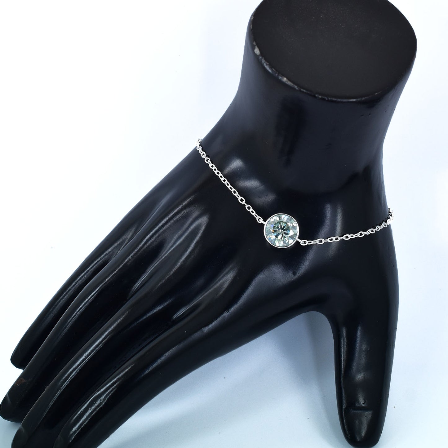 Blue Round Cut Bracelet