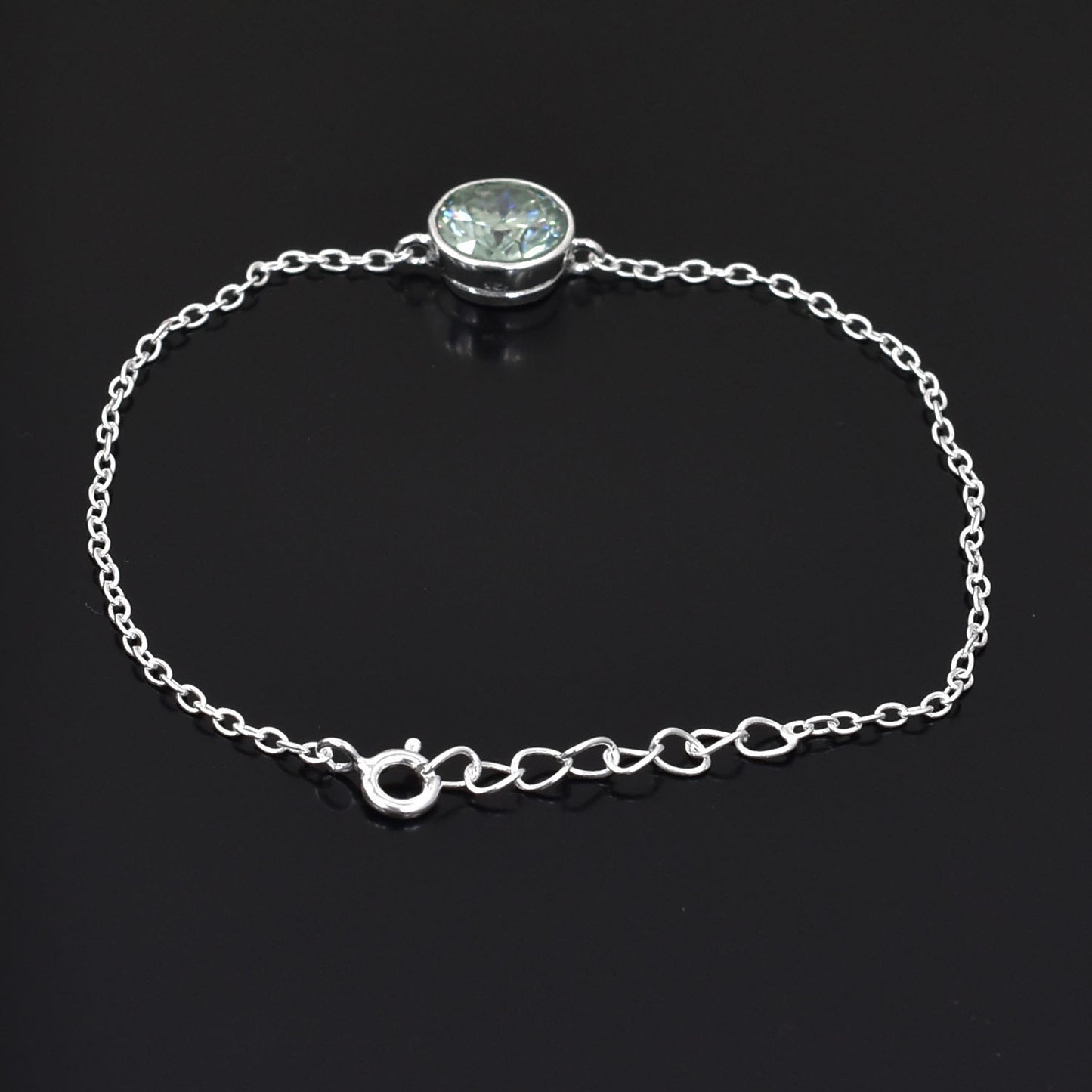 Blue Round Cut Bracelet