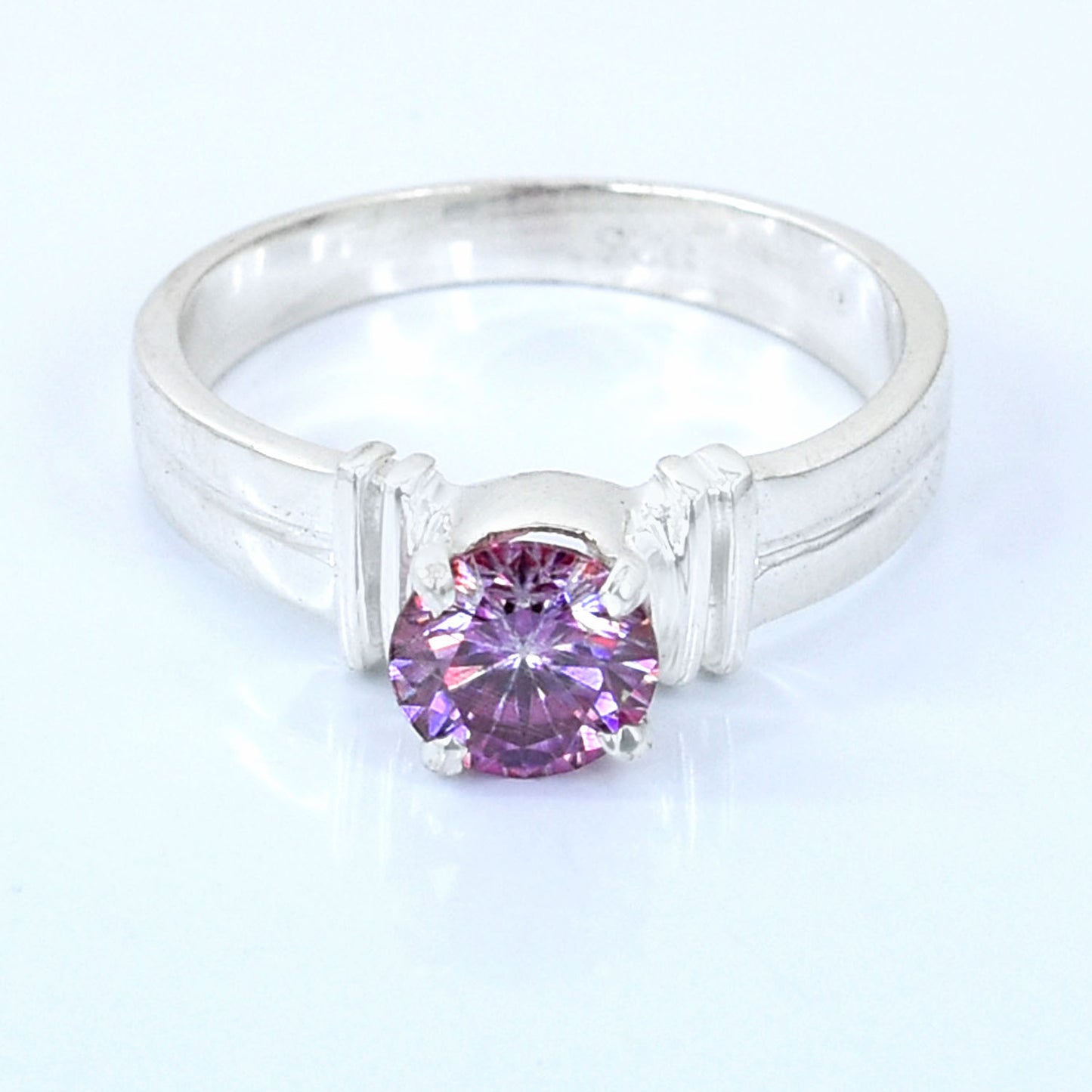 Pink Round Cut Ring