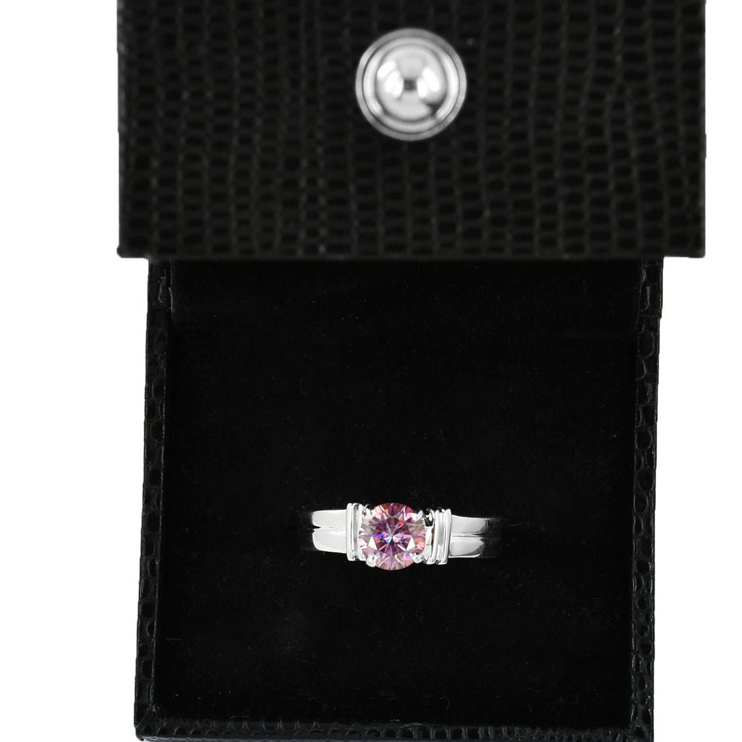 Pink Round Cut Ring
