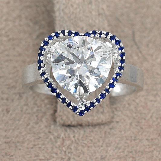 2.6 Ct White Round Lab Diamond Ring