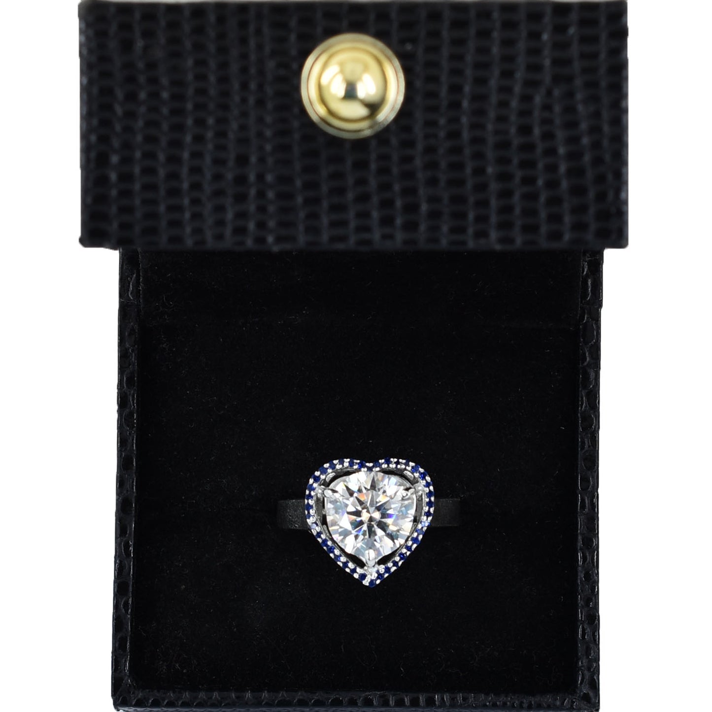 White Round Cut Ring