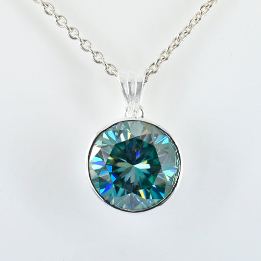 Blue Round Cut Pendant