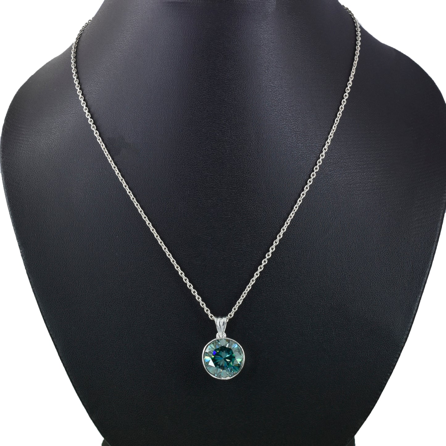 Blue Round Cut Pendant