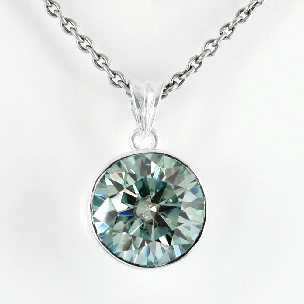 Blue Round Cut Pendant