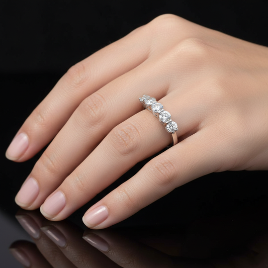 Brilliant White Solitaire Ring for Women