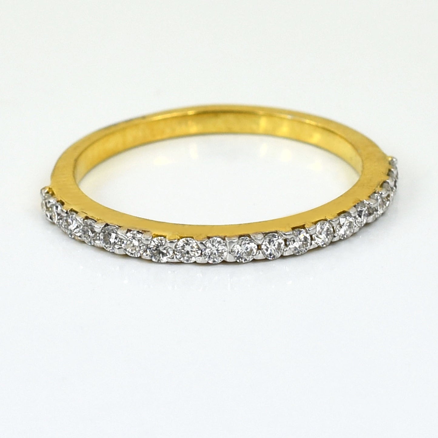 White Round Cut Ring