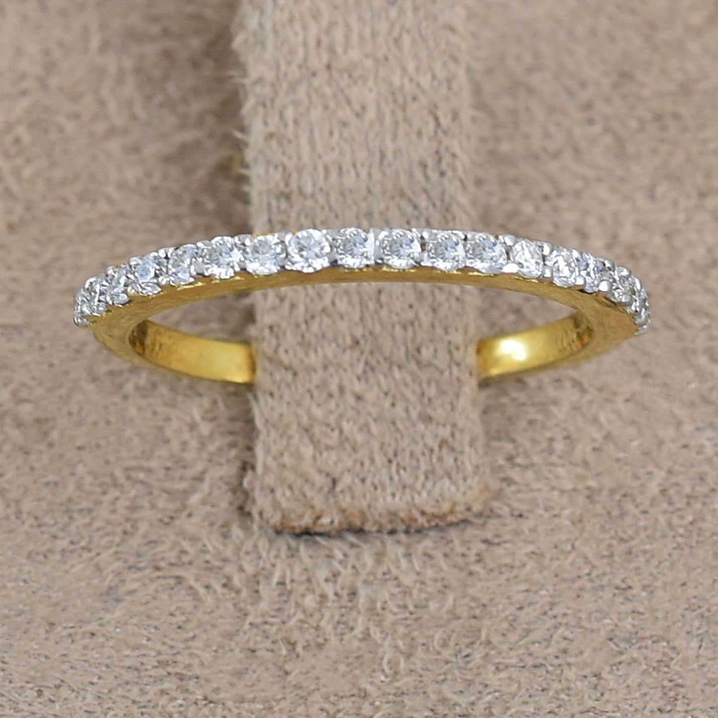 White Round Cut Ring