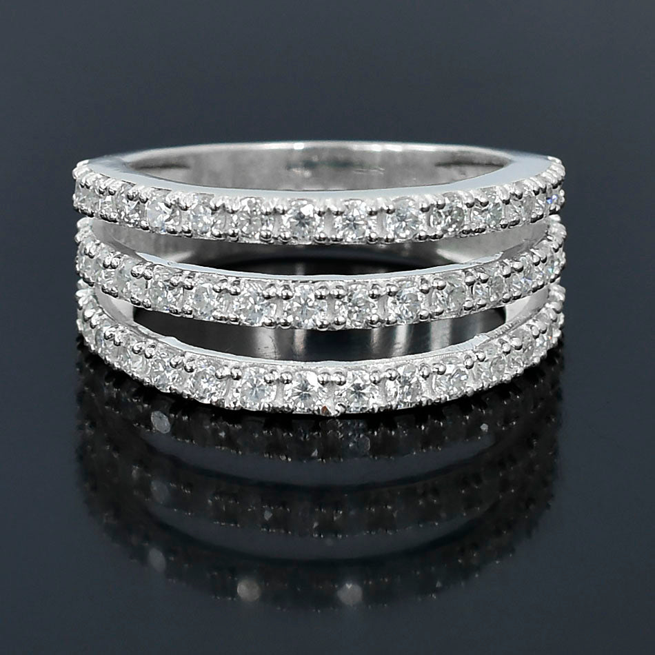 Elegant White Statement Ring