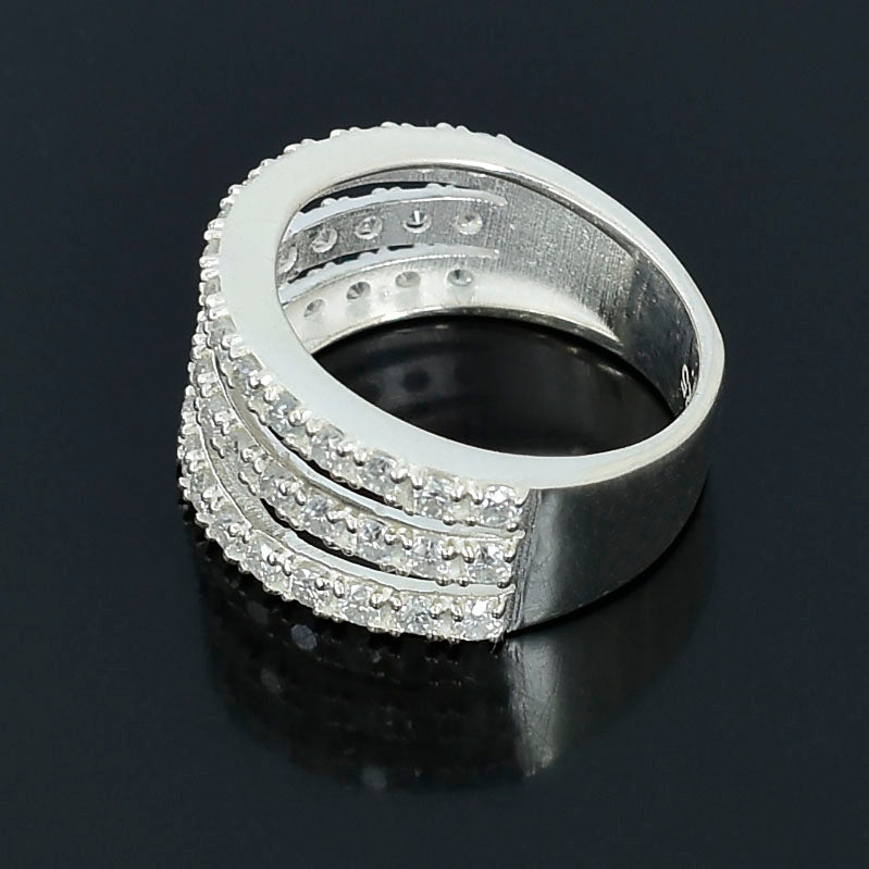 Elegant White Statement Ring
