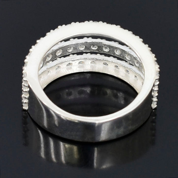 Elegant White Statement Ring
