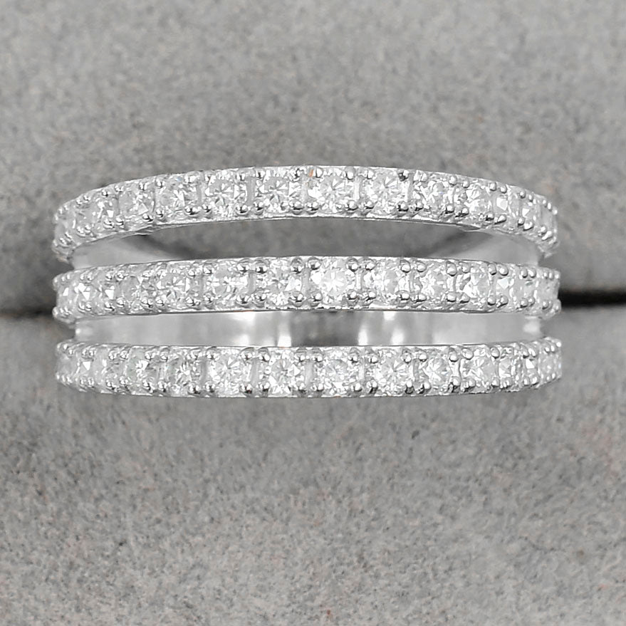 Elegant White Statement Ring