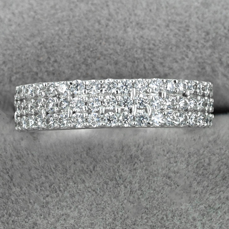 White Round Cut Ring