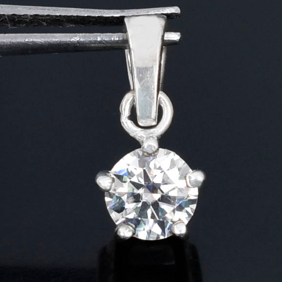 Timeless White Solitaire Pendant