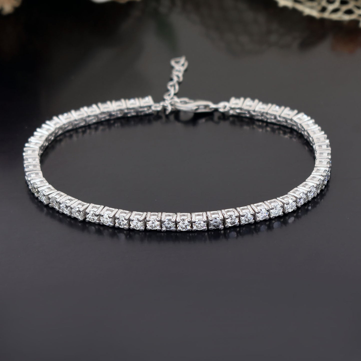Modern Square Tennis Bracelet