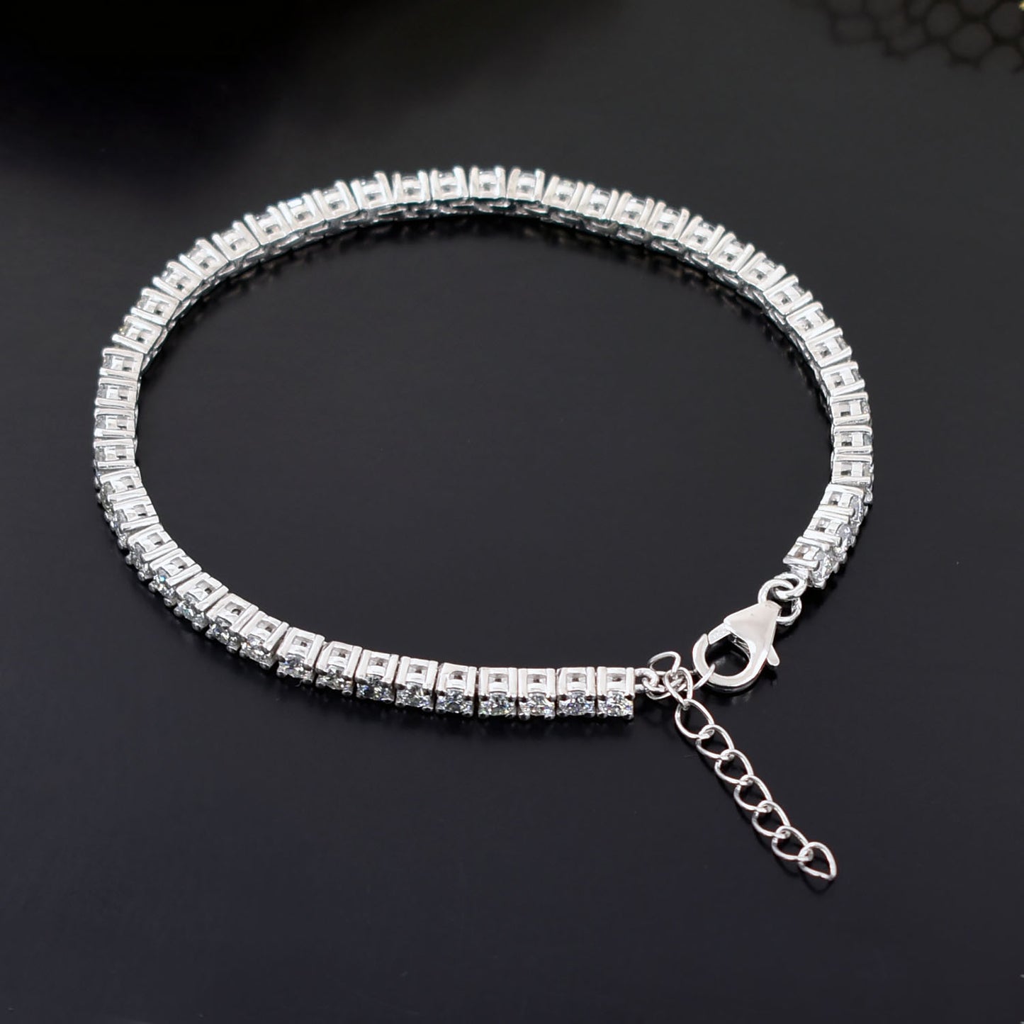 Modern Square Tennis Bracelet