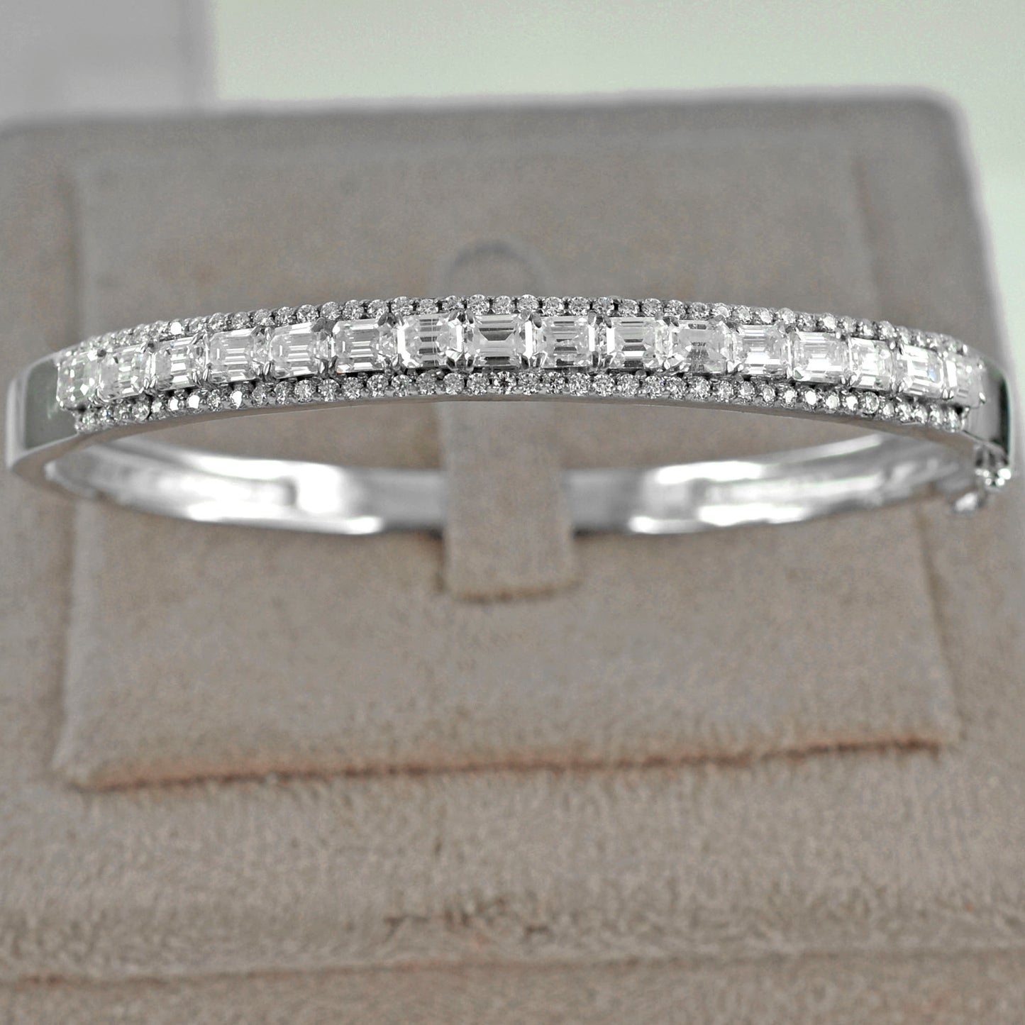 White Baguette Cut Bracelet