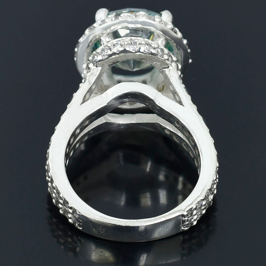 Blue Round Cut Ring