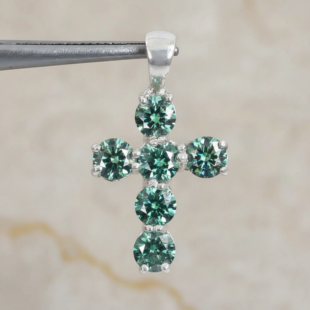 Blue Cross Pendant