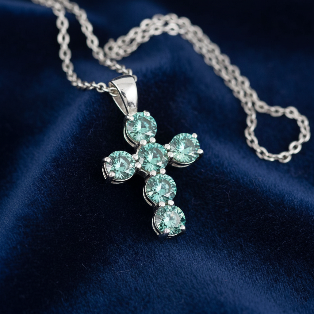 Blue Cross Pendant