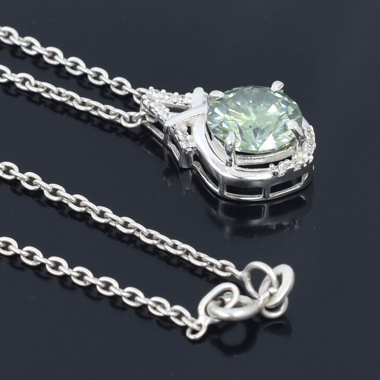 Sparkling Blue Round Pendant
