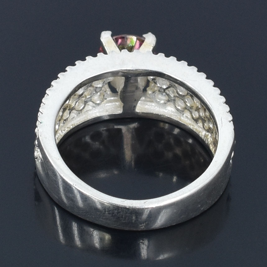 Pink Round Cut Ring