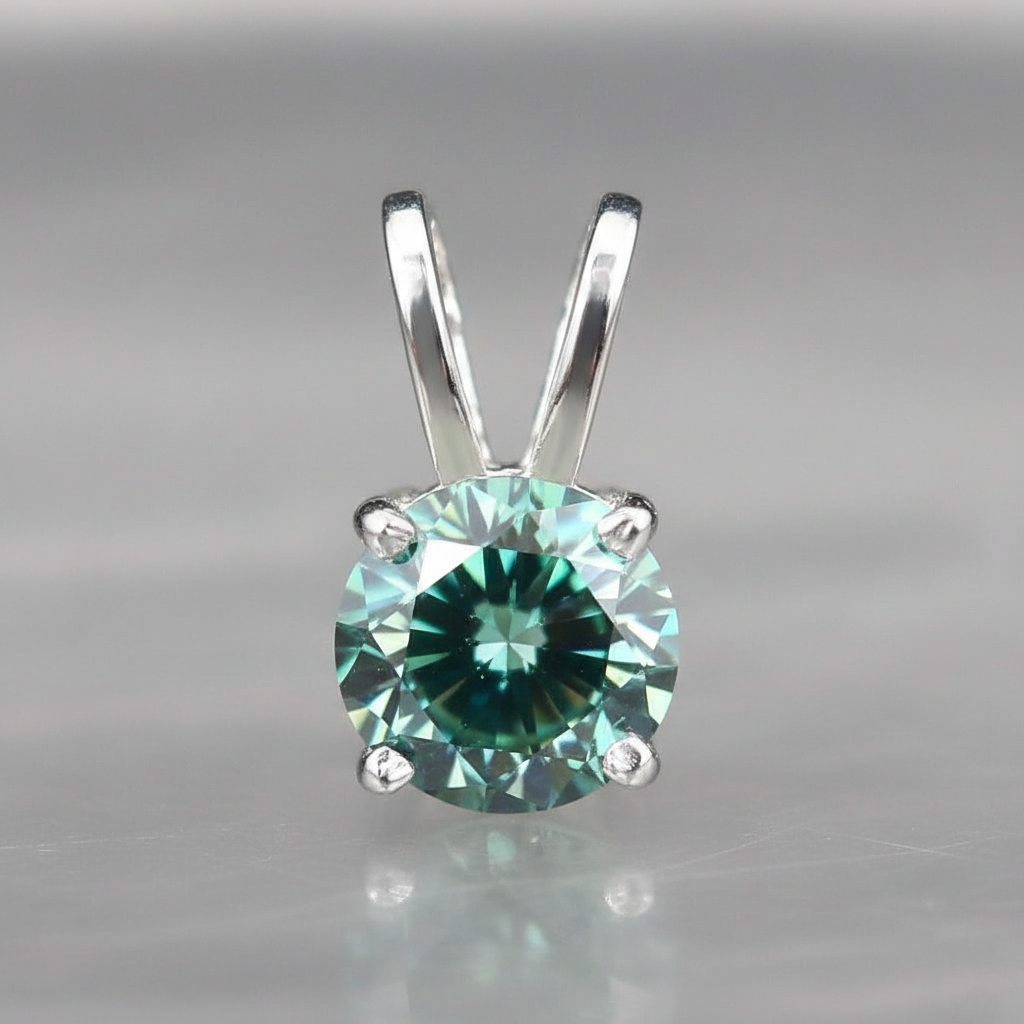 Blue Round Cut Pendant