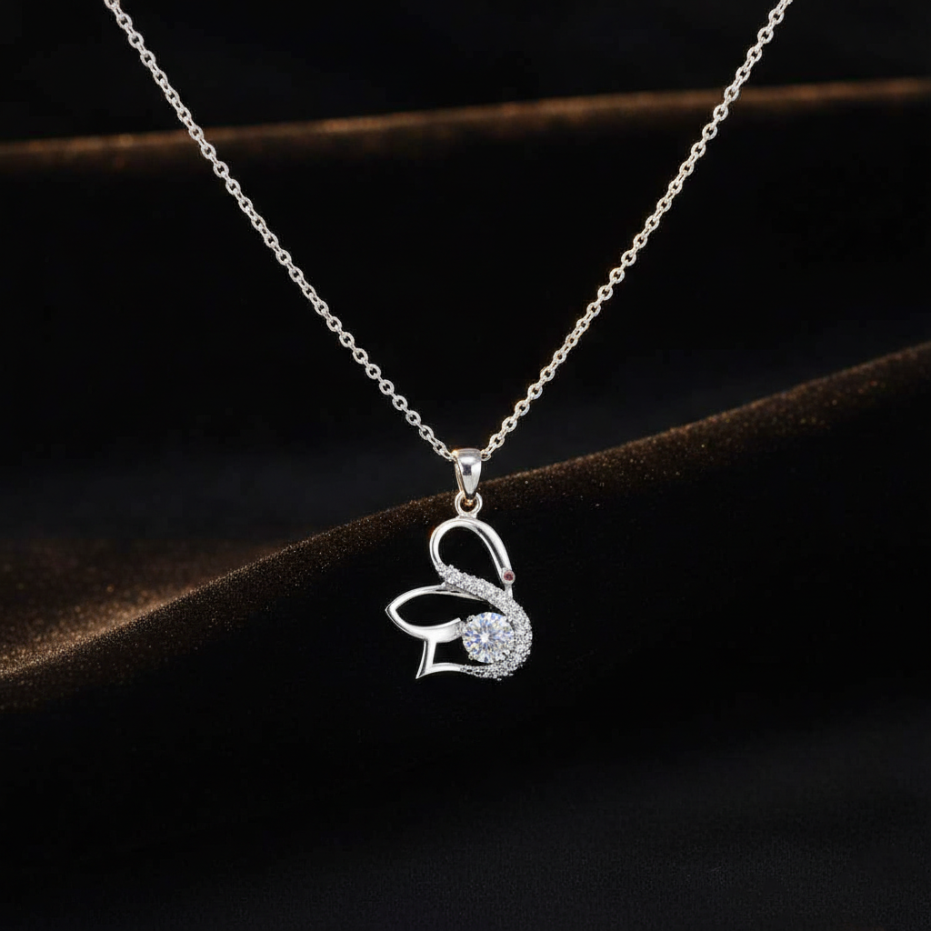 Blue Swan Pendant