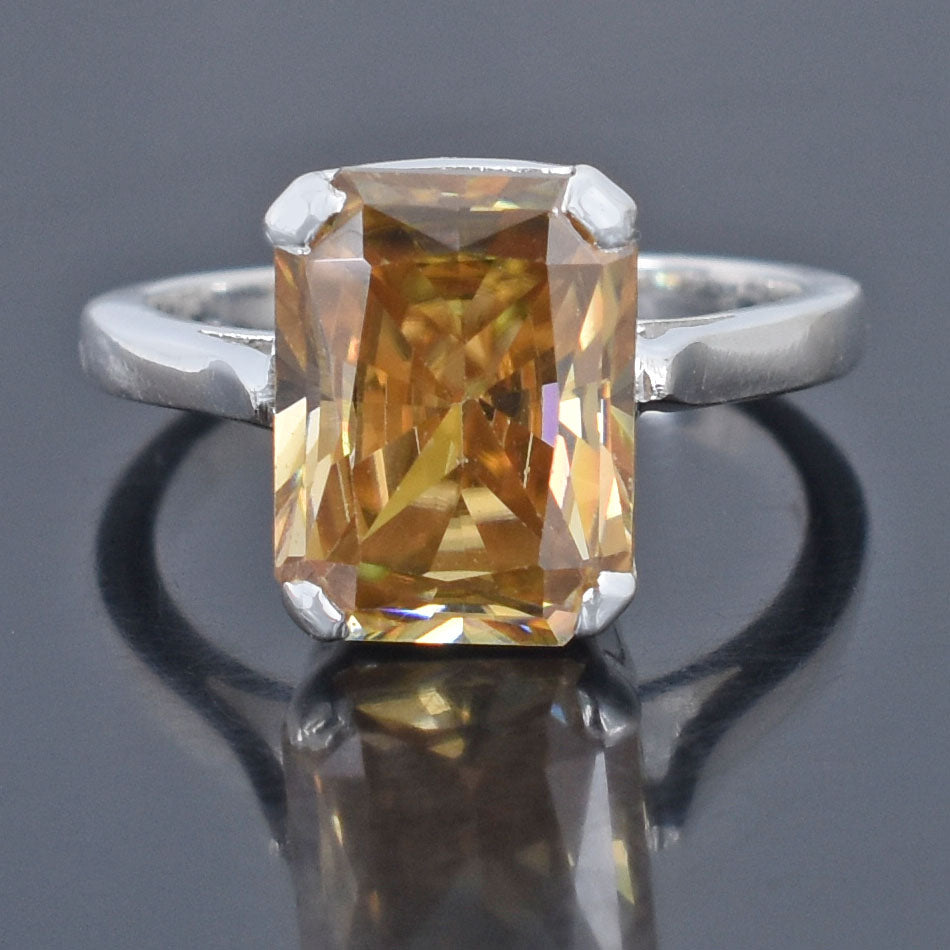 Champagne Rectangular Cut Ring