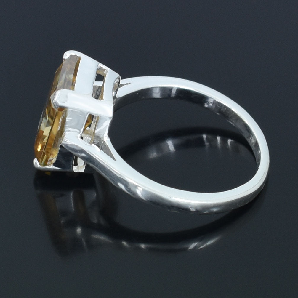 Champagne Rectangular Cut Ring