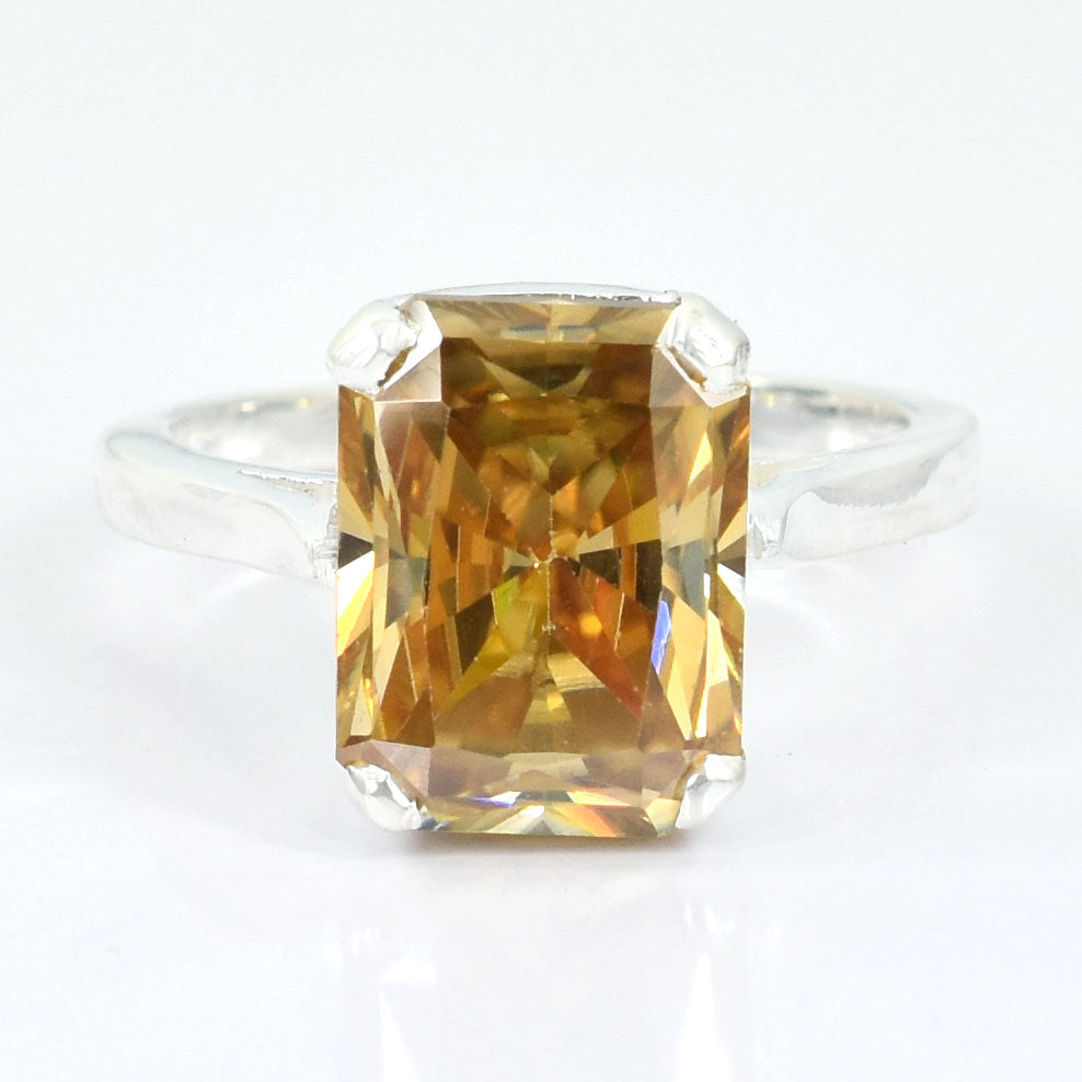Champagne Rectangular Cut Ring
