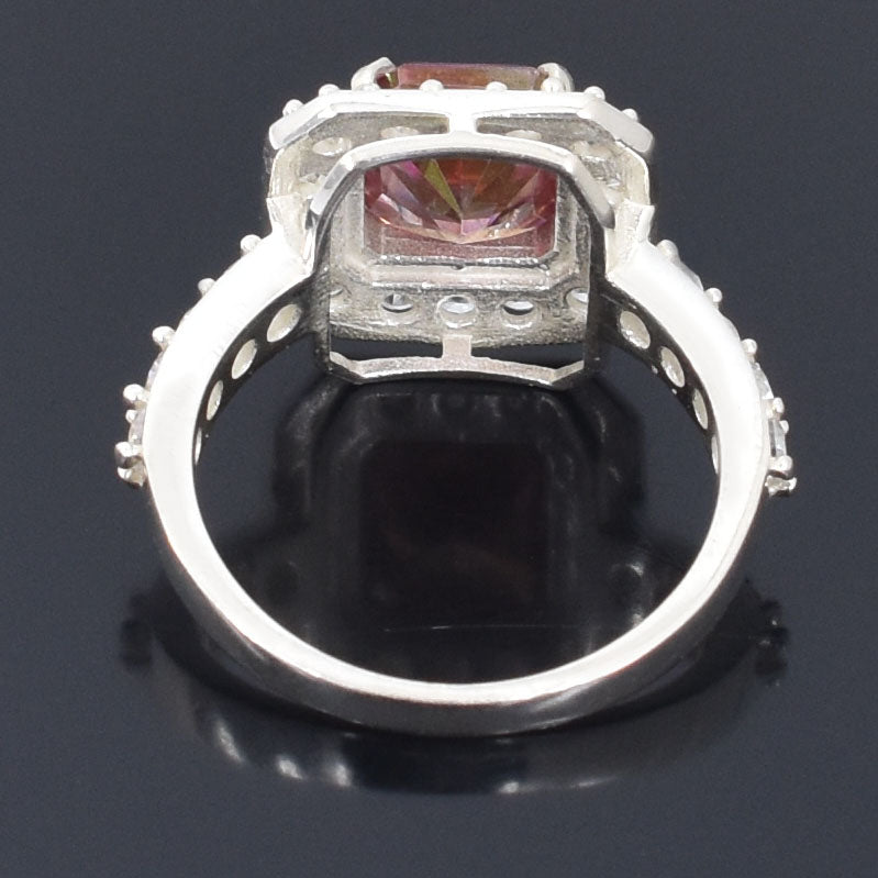 Pink Square Cut Ring