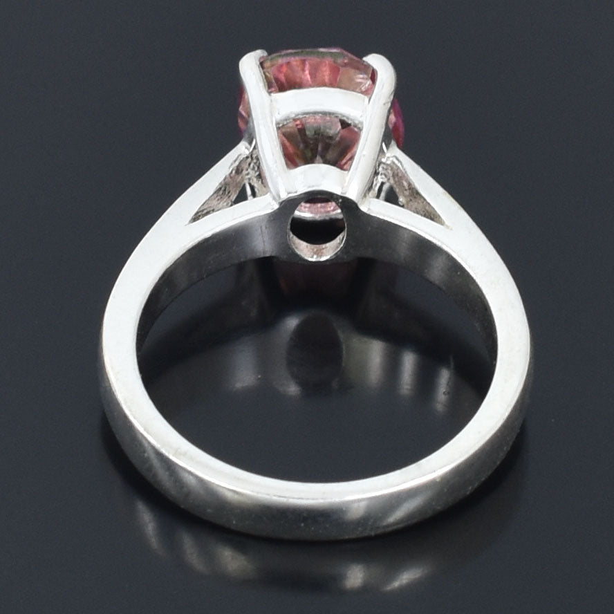 Pink Oval Cut Ring