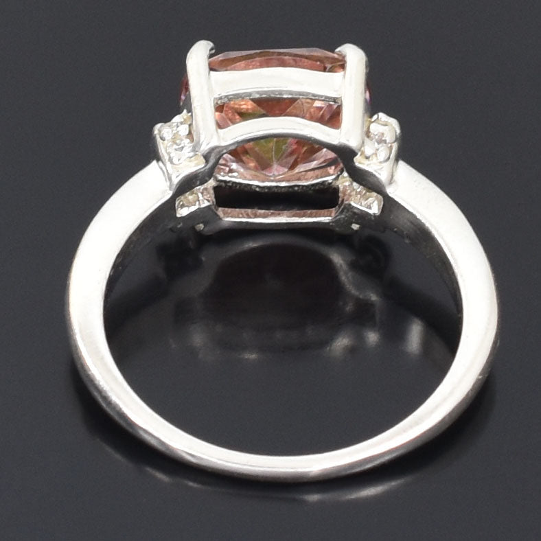 Pink Oval Cut Ring