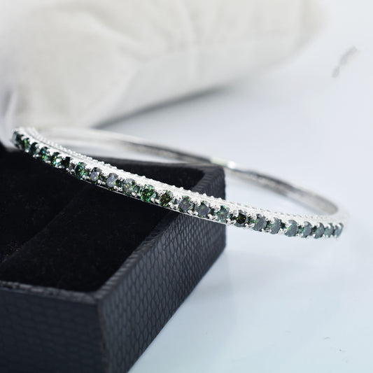 Green Round Cut Bracelet