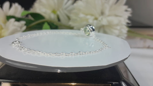 Blue Round Cut Bracelet