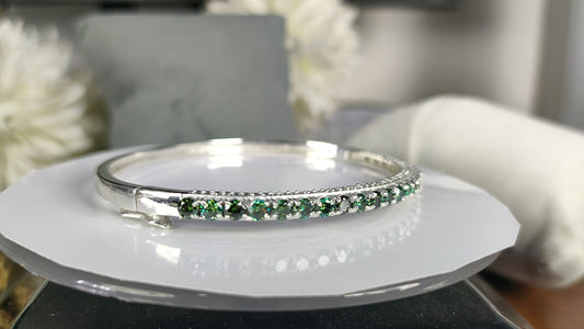 Green Round Cut Bracelet